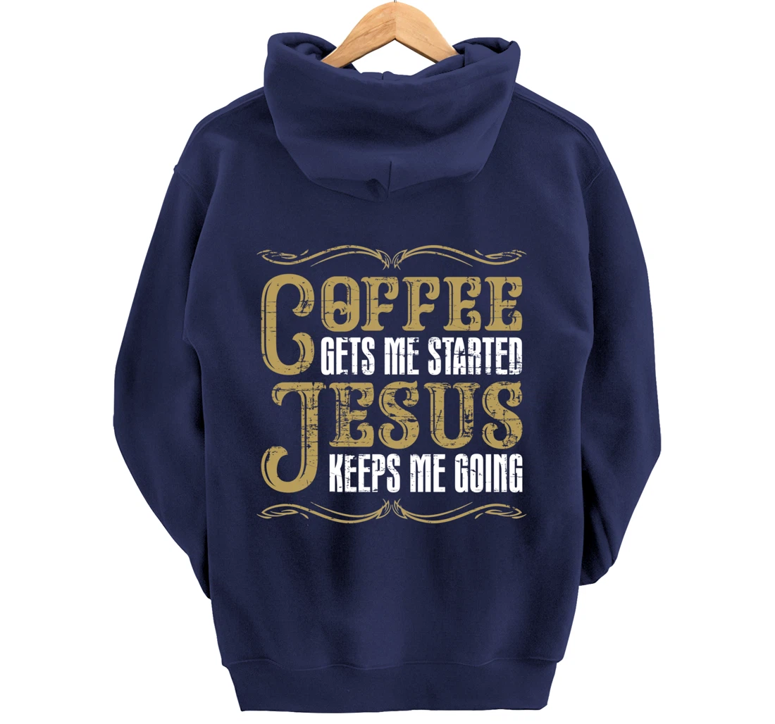 Christian Coffee Lover Jesus Christ Devotee God Savior Jesus Pullover Hoodie