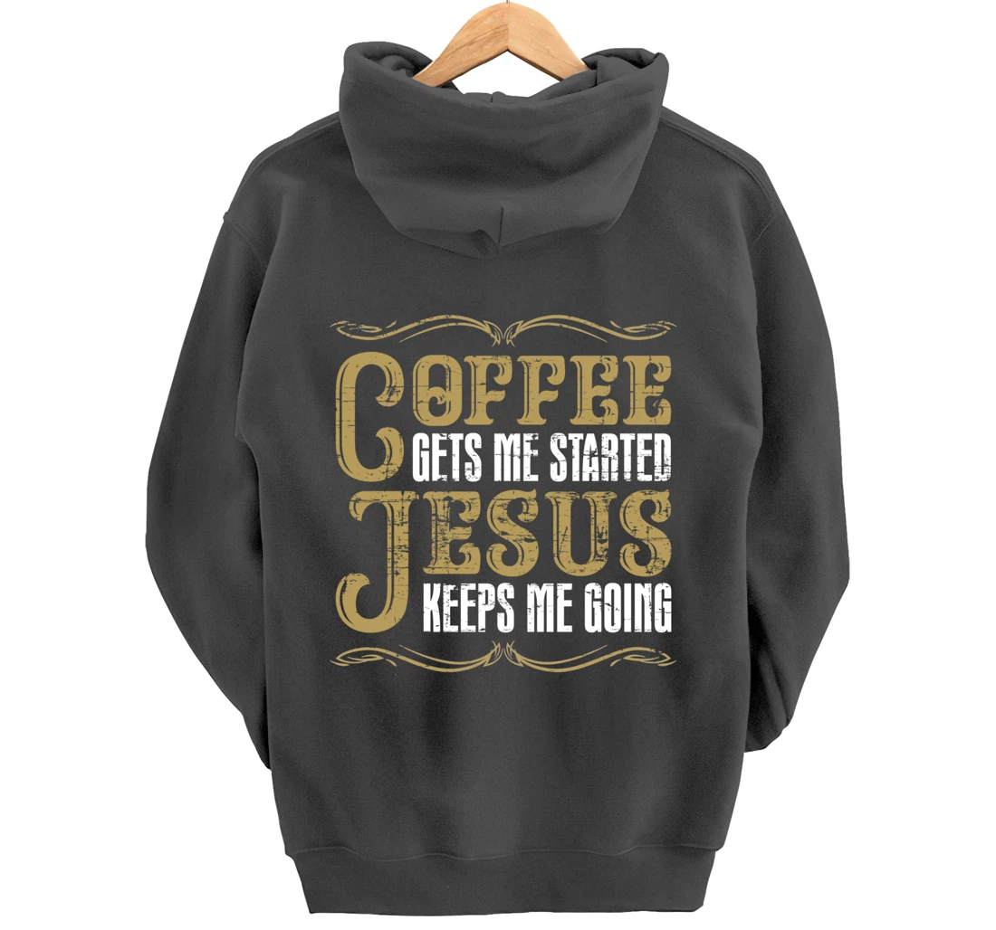 Christian Coffee Lover Jesus Christ Devotee God Savior Jesus Pullover Hoodie
