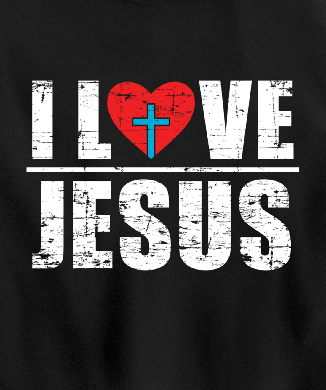 Heart Cross Faith Christianity God Savior Prayer Lord Jesus Pullover Hoodie