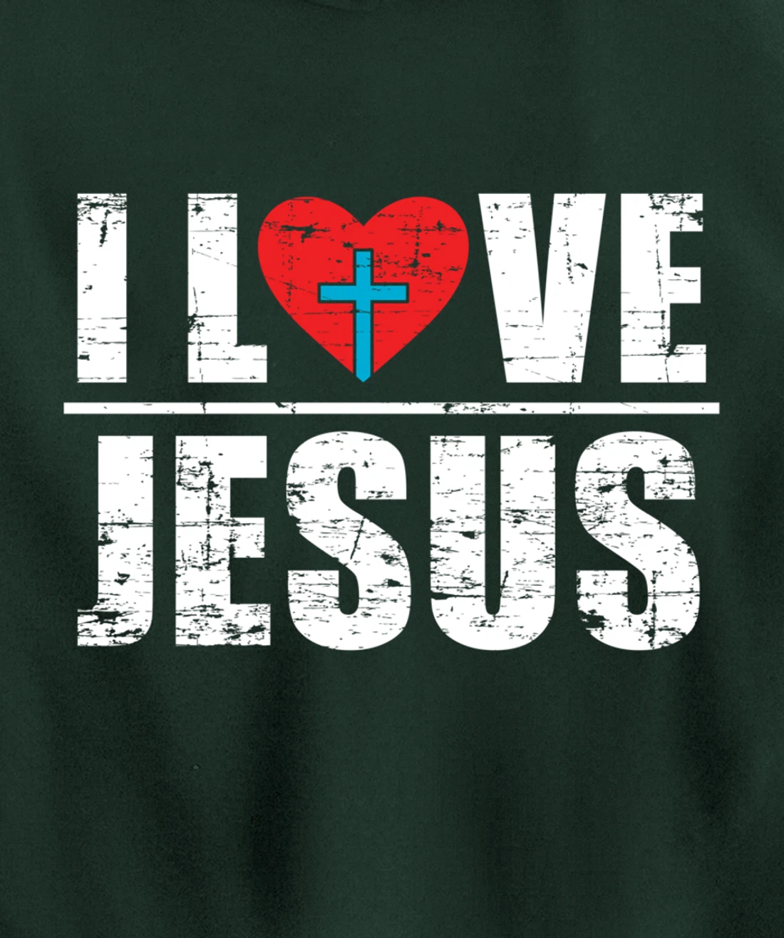 Heart Cross Faith Christianity God Savior Prayer Lord Jesus Pullover Hoodie