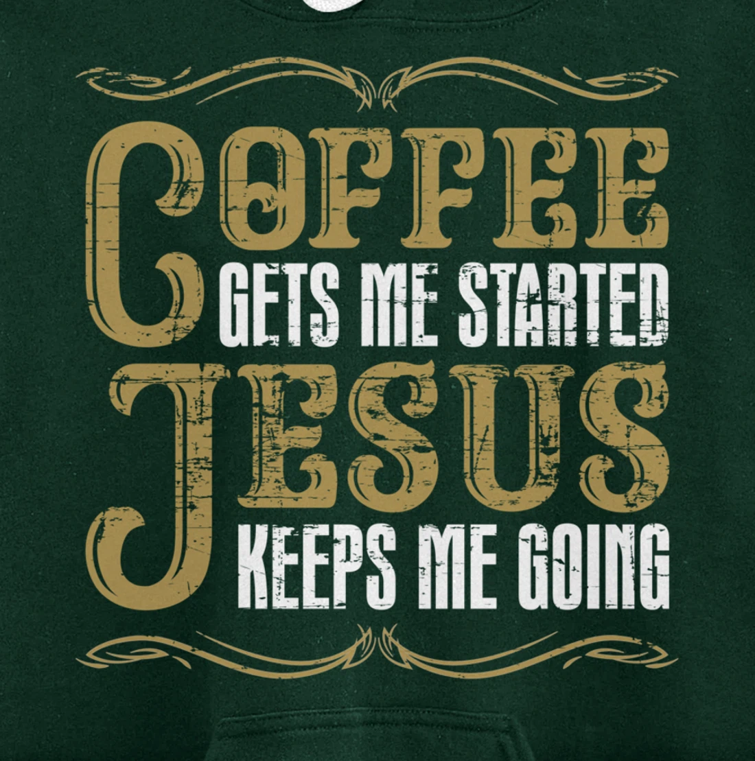 Christian Coffee Lover Jesus Christ Devotee God Savior Jesus Pullover Hoodie