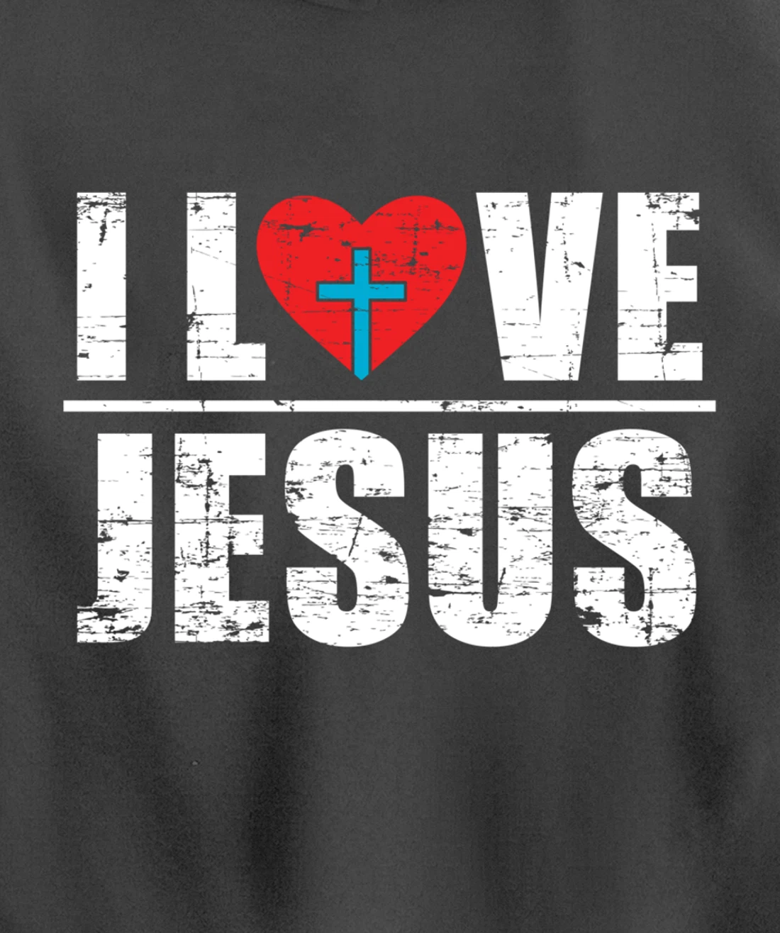 Heart Cross Faith Christianity God Savior Prayer Lord Jesus Pullover Hoodie