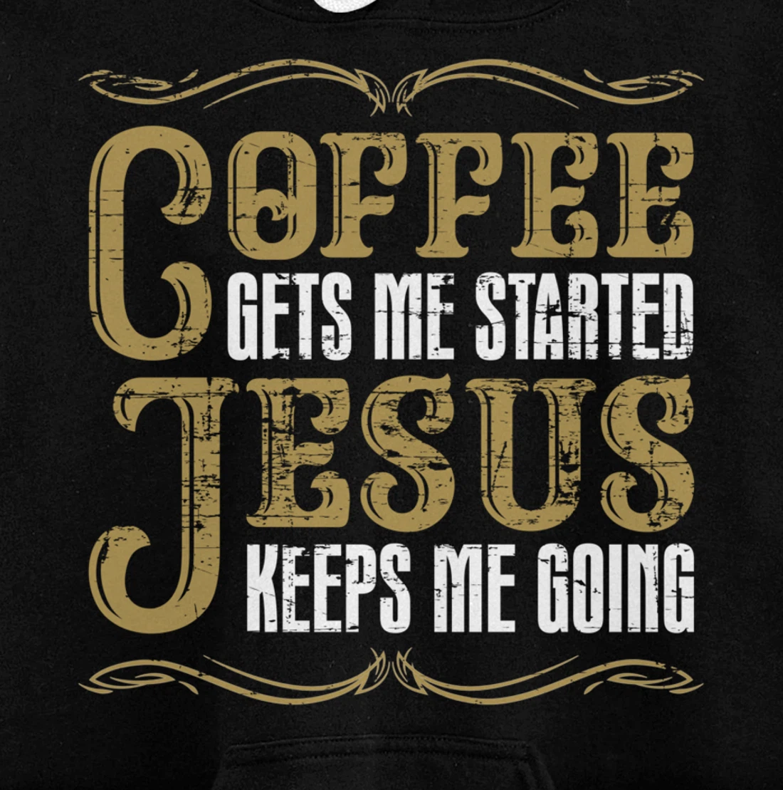 Christian Coffee Lover Jesus Christ Devotee God Savior Jesus Pullover Hoodie