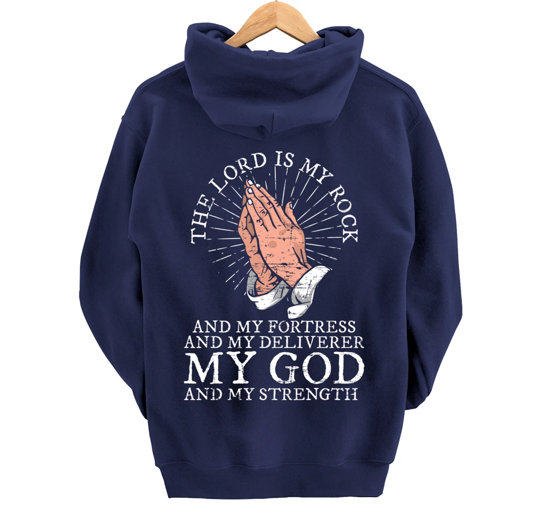 Christian My God And My Strength Jesus Christ Devotee Jesus Pullover Hoodie