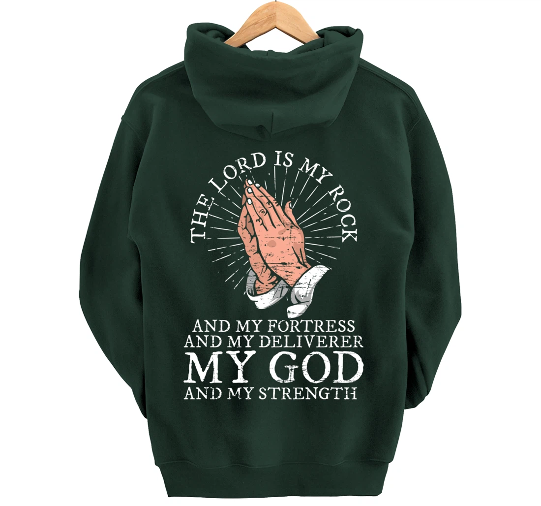 Christian My God And My Strength Jesus Christ Devotee Jesus Pullover Hoodie