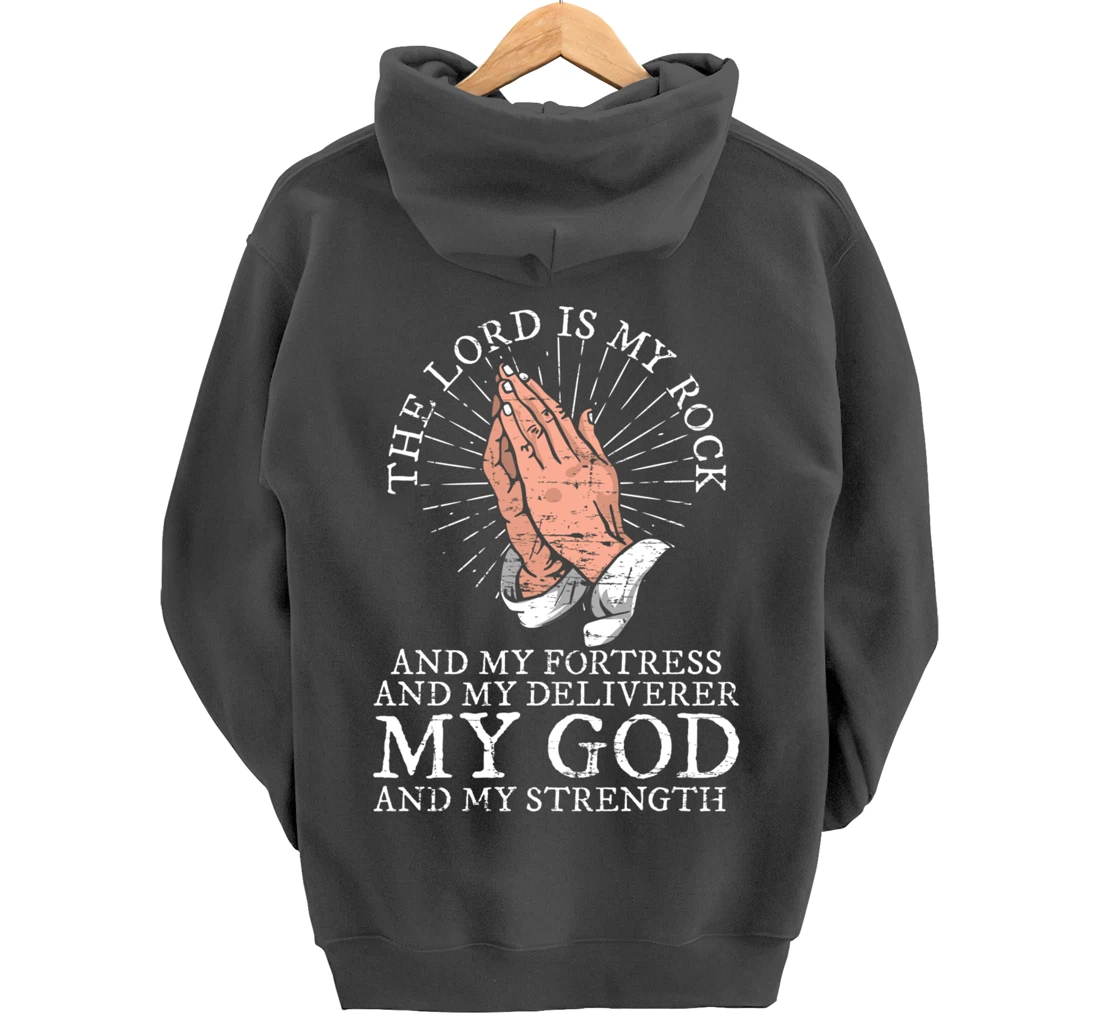 Christian My God And My Strength Jesus Christ Devotee Jesus Pullover Hoodie