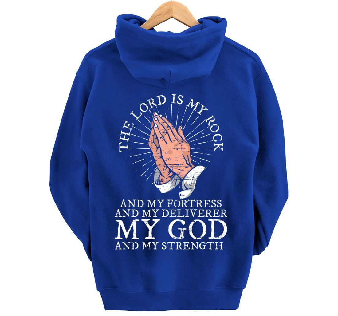 Christian My God And My Strength Jesus Christ Devotee Jesus Pullover Hoodie