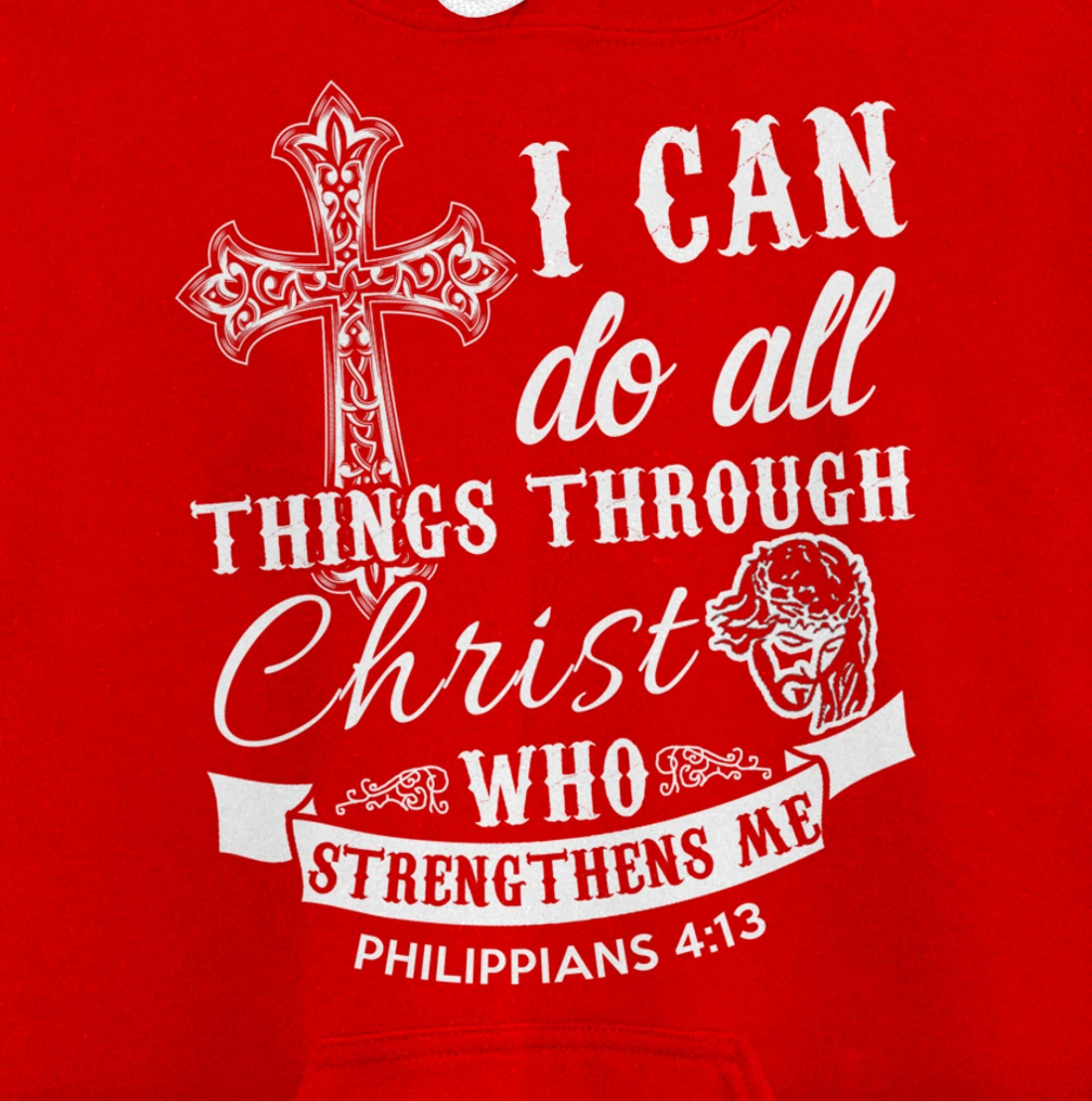 Christ Power Christian God Religious Pullover Hoodie