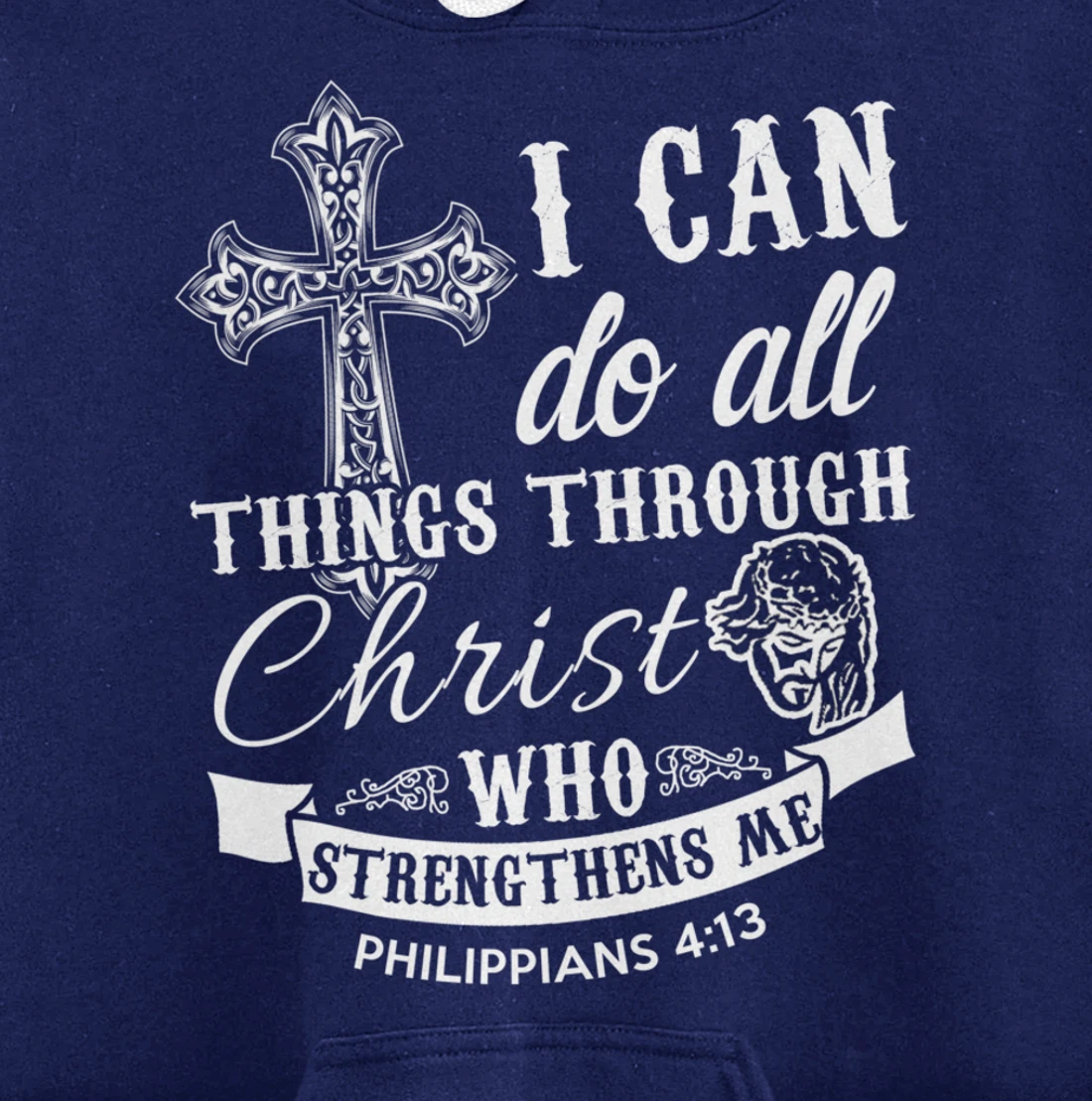 Christ Power Christian God Religious Pullover Hoodie