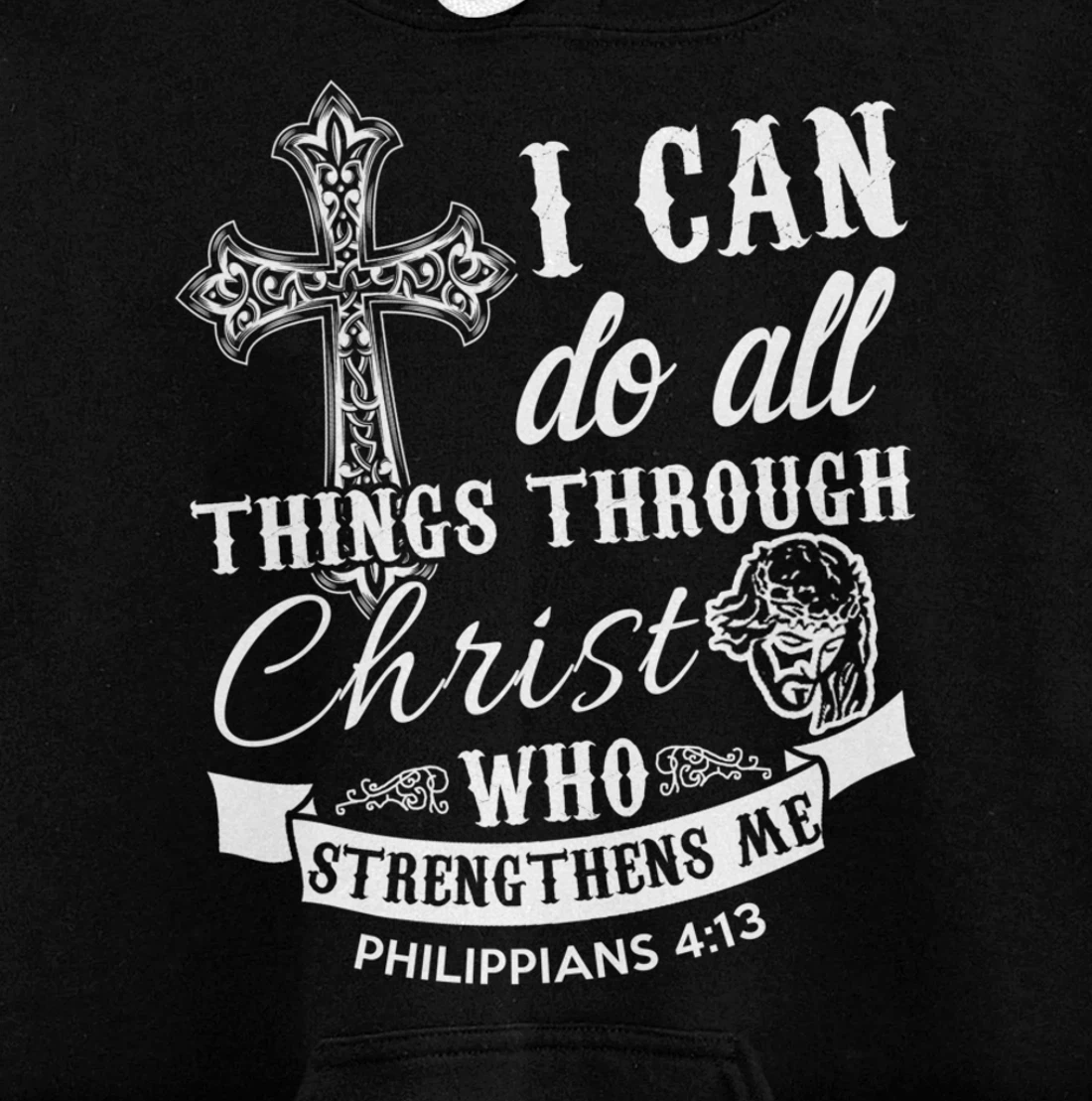 Christ Power Christian God Religious Pullover Hoodie