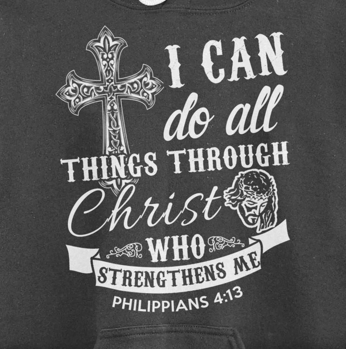 Christ Power Christian God Religious Pullover Hoodie