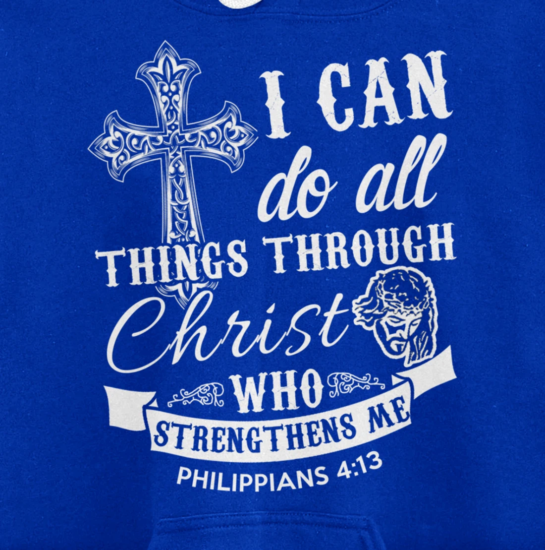 Christ Power Christian God Religious Pullover Hoodie