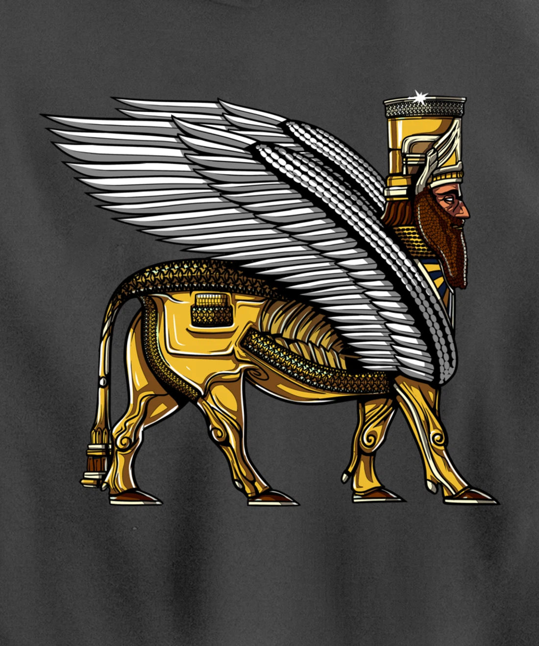 Anunnaki Alien Gods Ancient Sumerian Guardian Pullover Hoodie