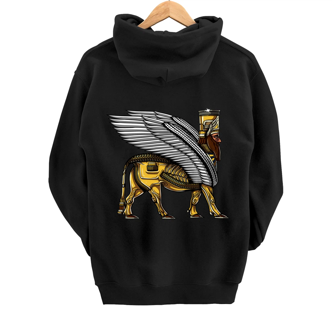 Anunnaki Alien Gods Ancient Sumerian Guardian Pullover Hoodie