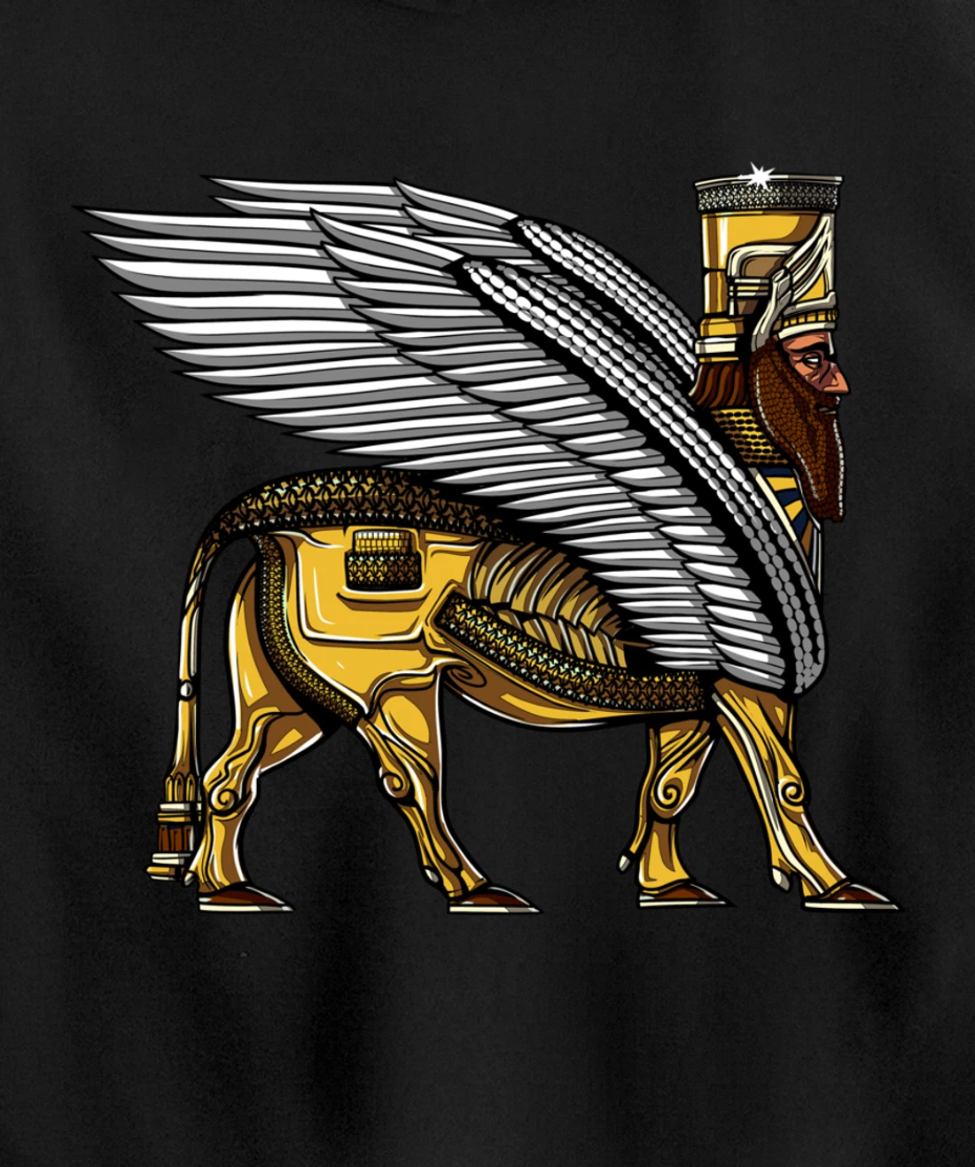 Anunnaki Alien Gods Ancient Sumerian Guardian Pullover Hoodie