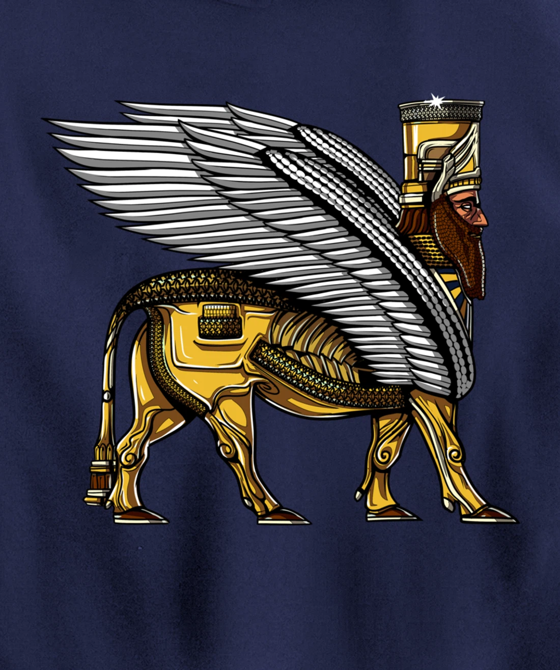 Anunnaki Alien Gods Ancient Sumerian Guardian Pullover Hoodie