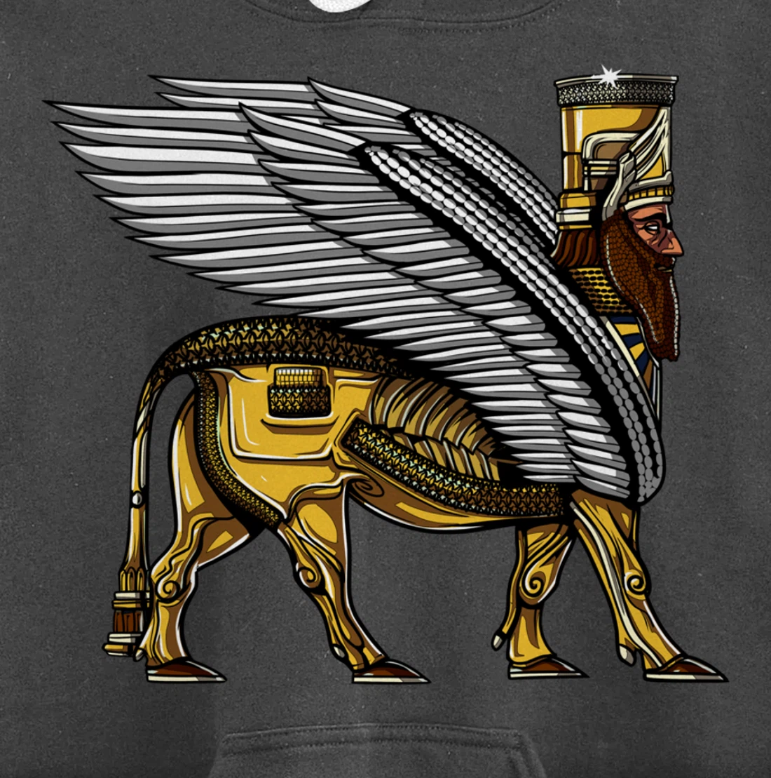 Anunnaki Alien Gods Ancient Sumerian Guardian Pullover Hoodie