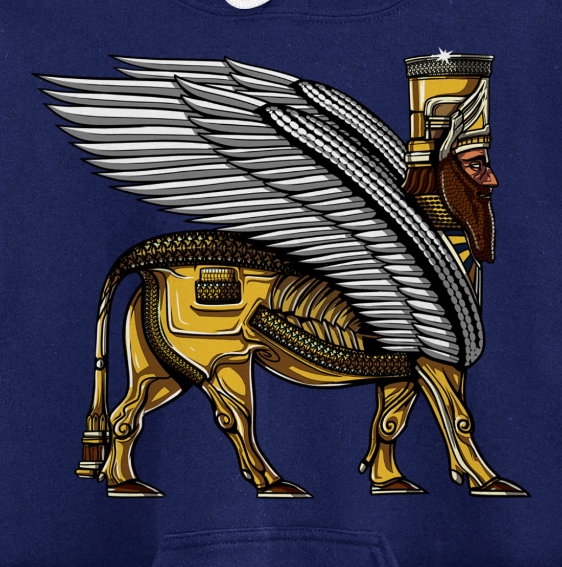 Anunnaki Alien Gods Ancient Sumerian Guardian Pullover Hoodie