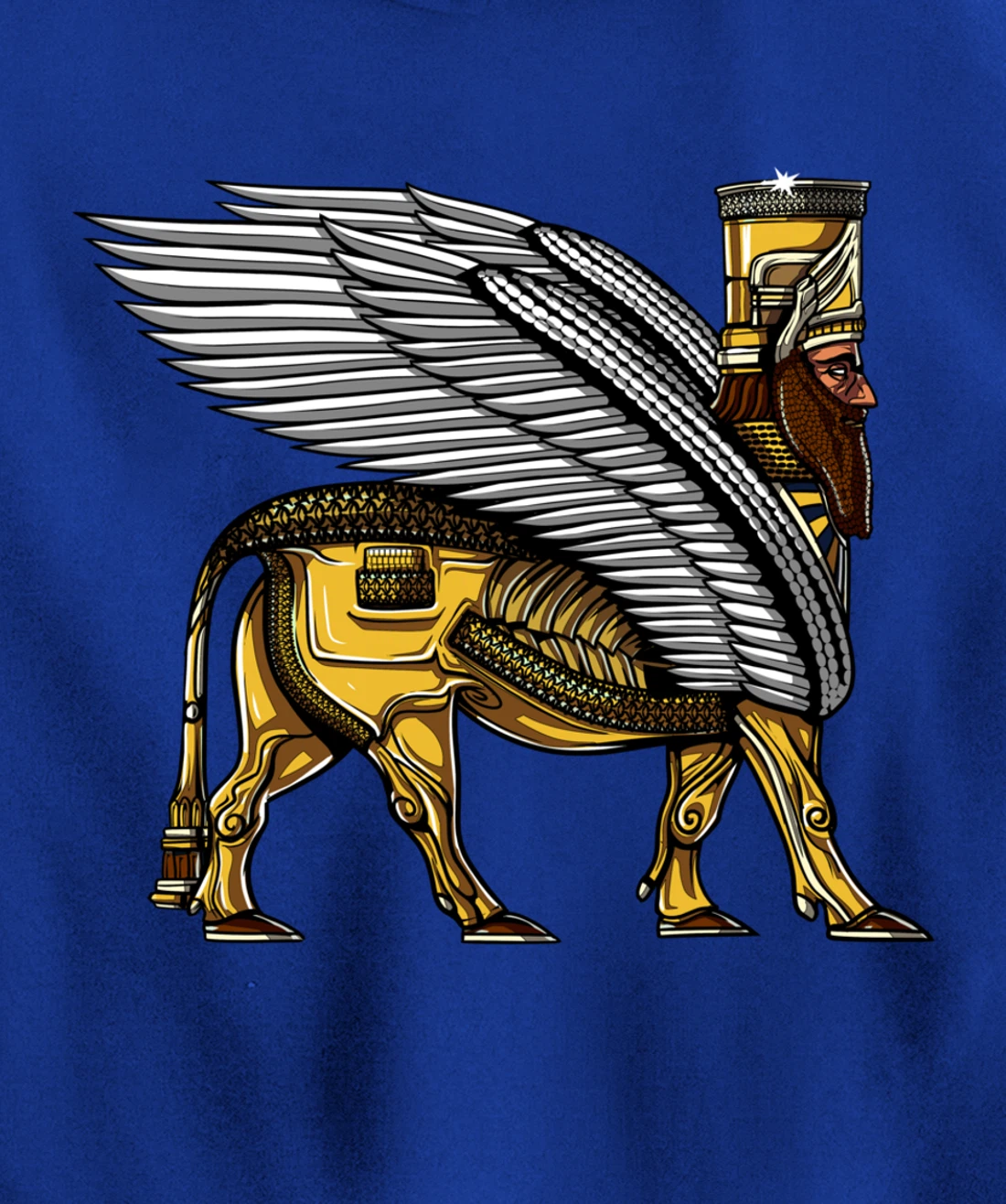 Anunnaki Alien Gods Ancient Sumerian Guardian Pullover Hoodie