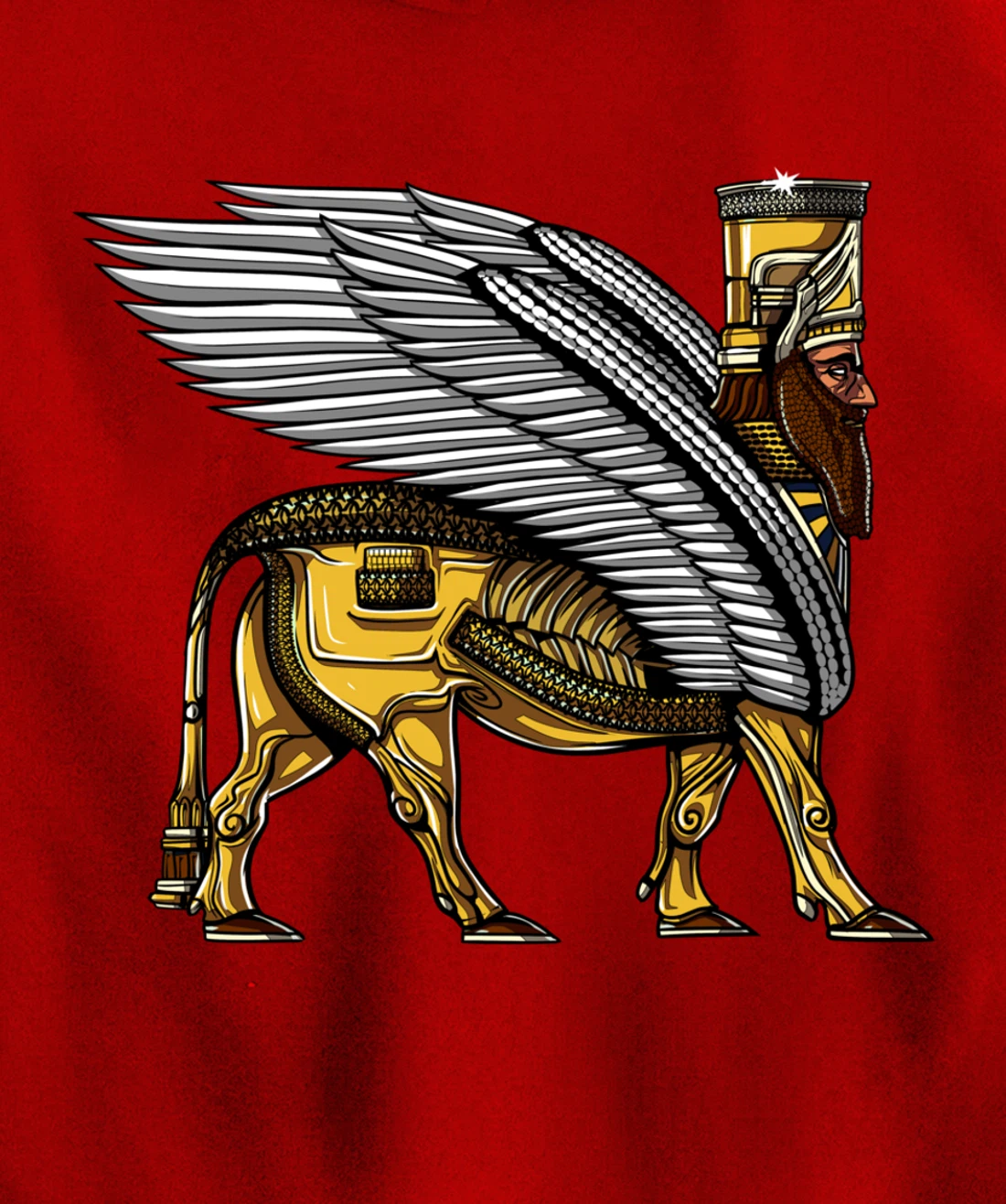 Anunnaki Alien Gods Ancient Sumerian Guardian Pullover Hoodie