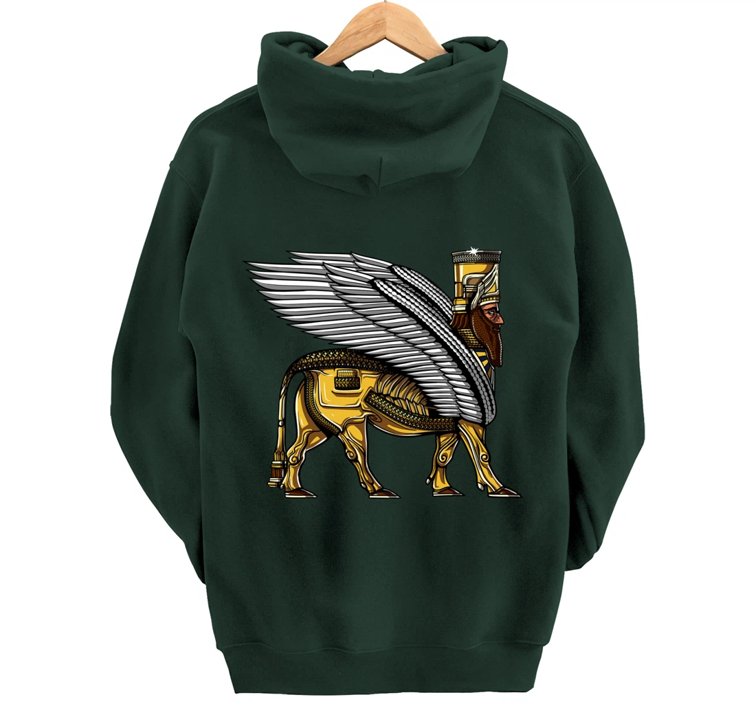 Anunnaki Alien Gods Ancient Sumerian Guardian Pullover Hoodie