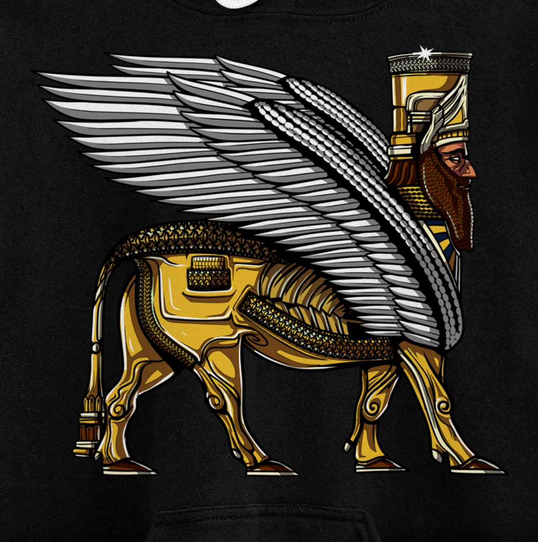 Anunnaki Alien Gods Ancient Sumerian Guardian Pullover Hoodie