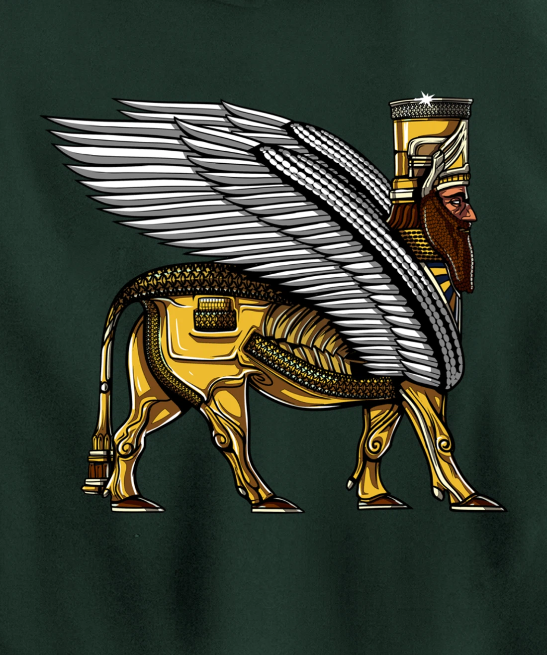 Anunnaki Alien Gods Ancient Sumerian Guardian Pullover Hoodie