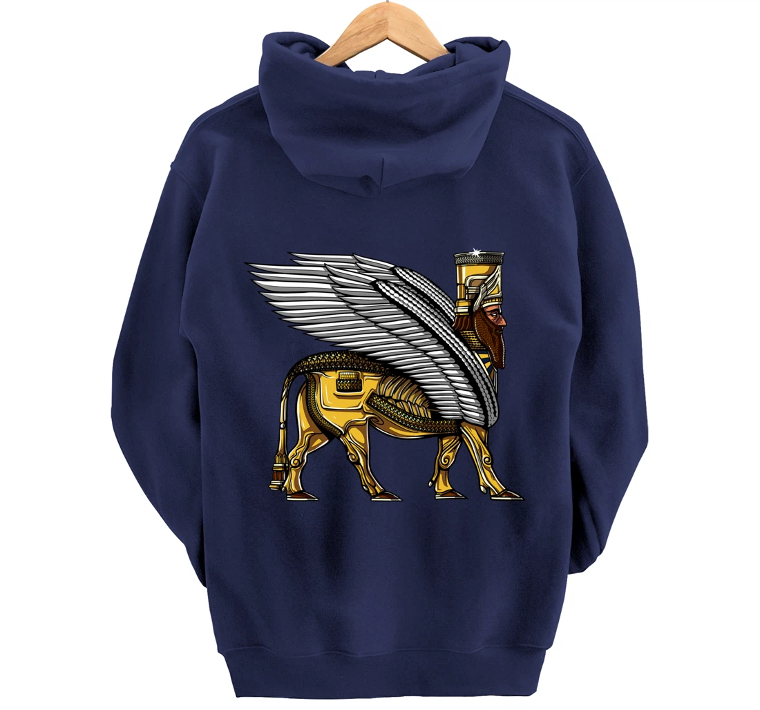 Anunnaki Alien Gods Ancient Sumerian Guardian Pullover Hoodie
