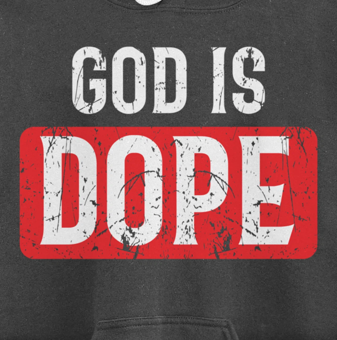 God Is Dope | Funny Christian Faith Believer Gift Pullover Hoodie