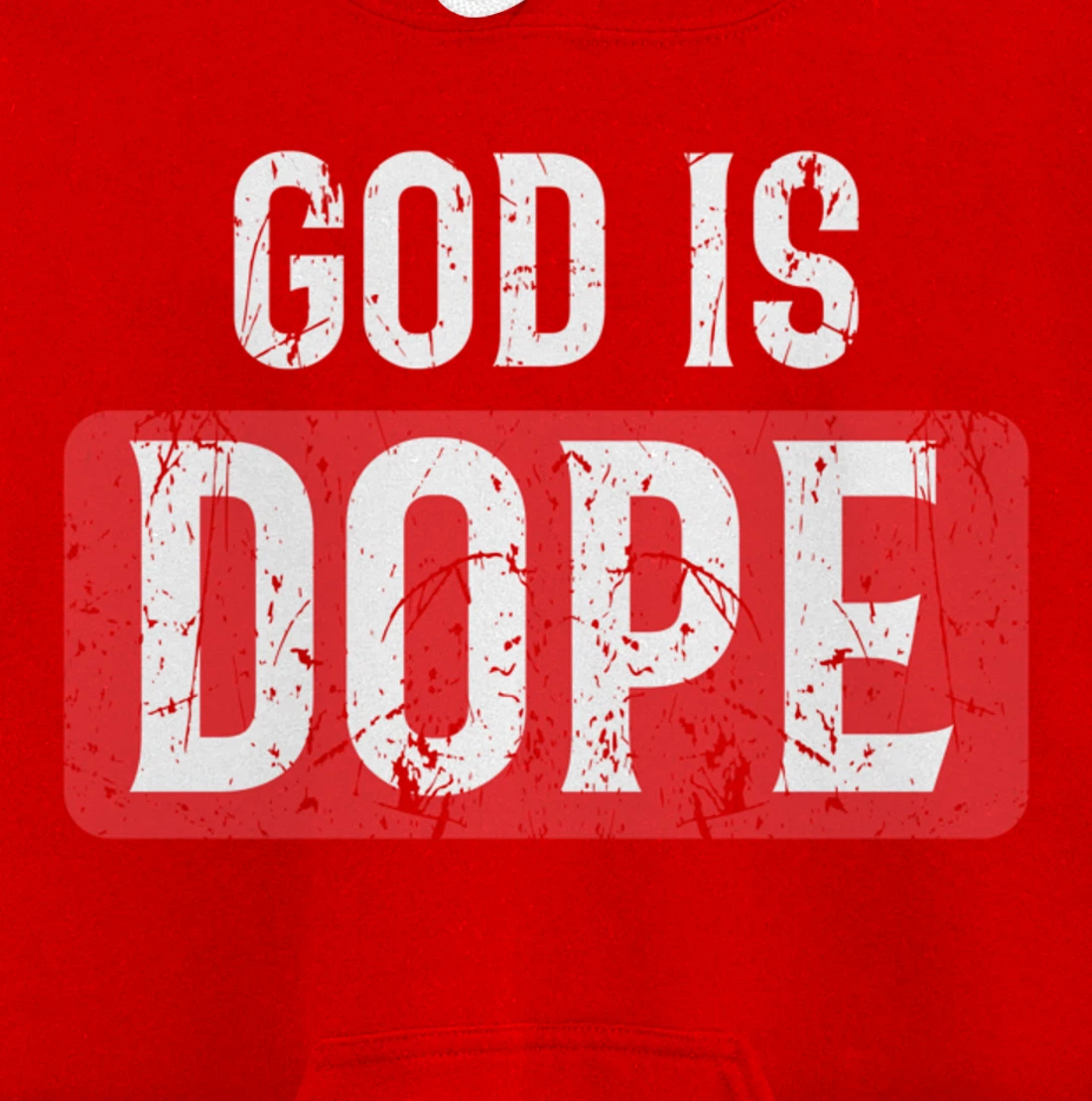 God Is Dope | Funny Christian Faith Believer Gift Pullover Hoodie