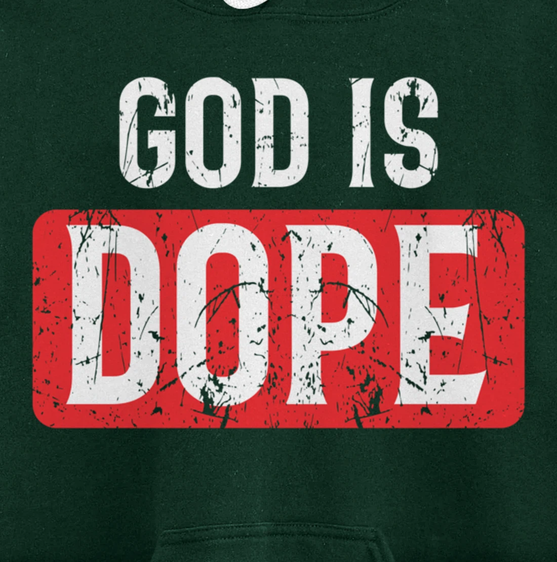 God Is Dope | Funny Christian Faith Believer Gift Pullover Hoodie