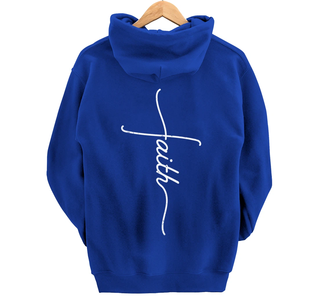 Faith Christian Cross Jesus Catholic Religion God Faith Gift Pullover Hoodie