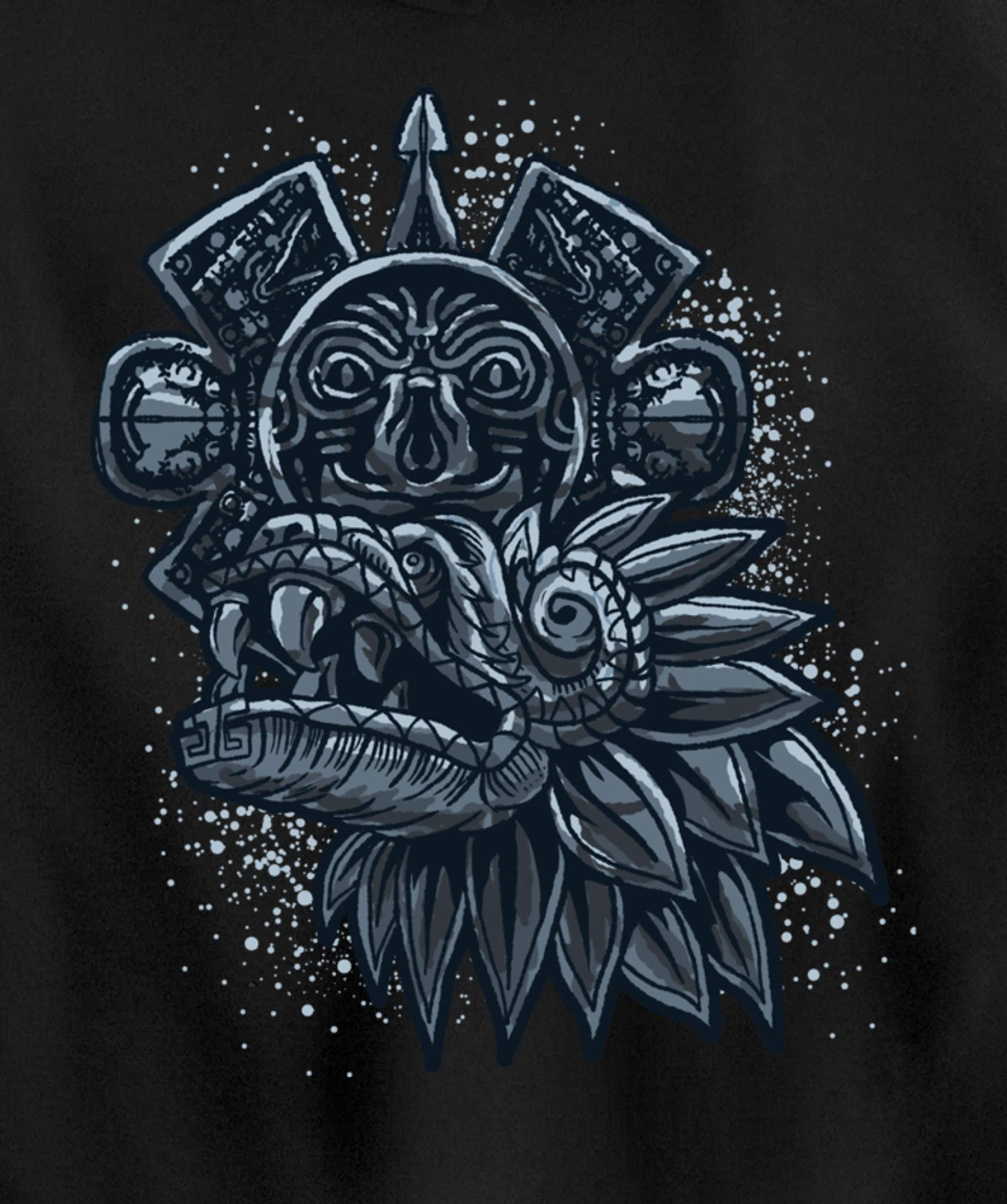 Aztec God Quetzalcoatl Cool Snake Dragon Inca Maya Gift Idea Pullover Hoodie