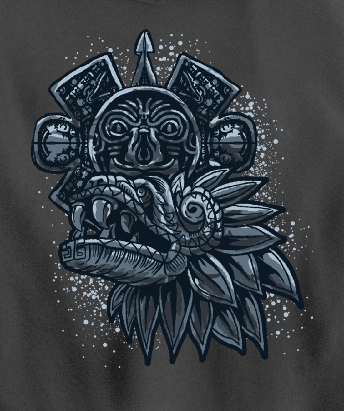 Aztec God Quetzalcoatl Cool Snake Dragon Inca Maya Gift Idea Pullover Hoodie