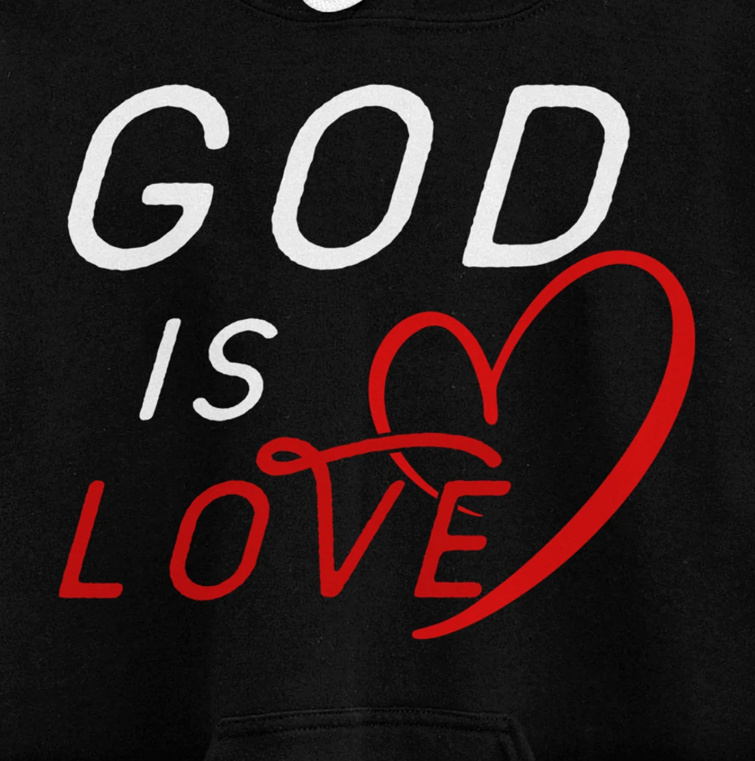 God is Love By Berts Pullover Hoodie