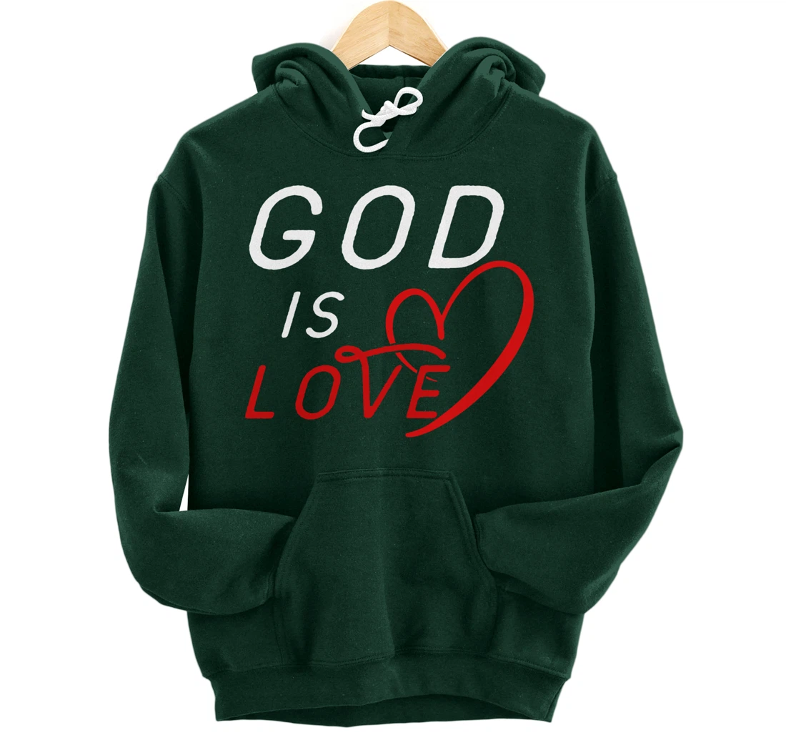 God is Love By Berts Pullover Hoodie