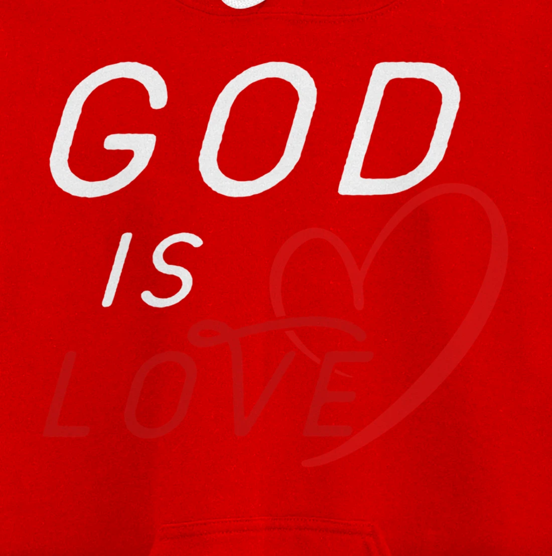 God is Love By Berts Pullover Hoodie