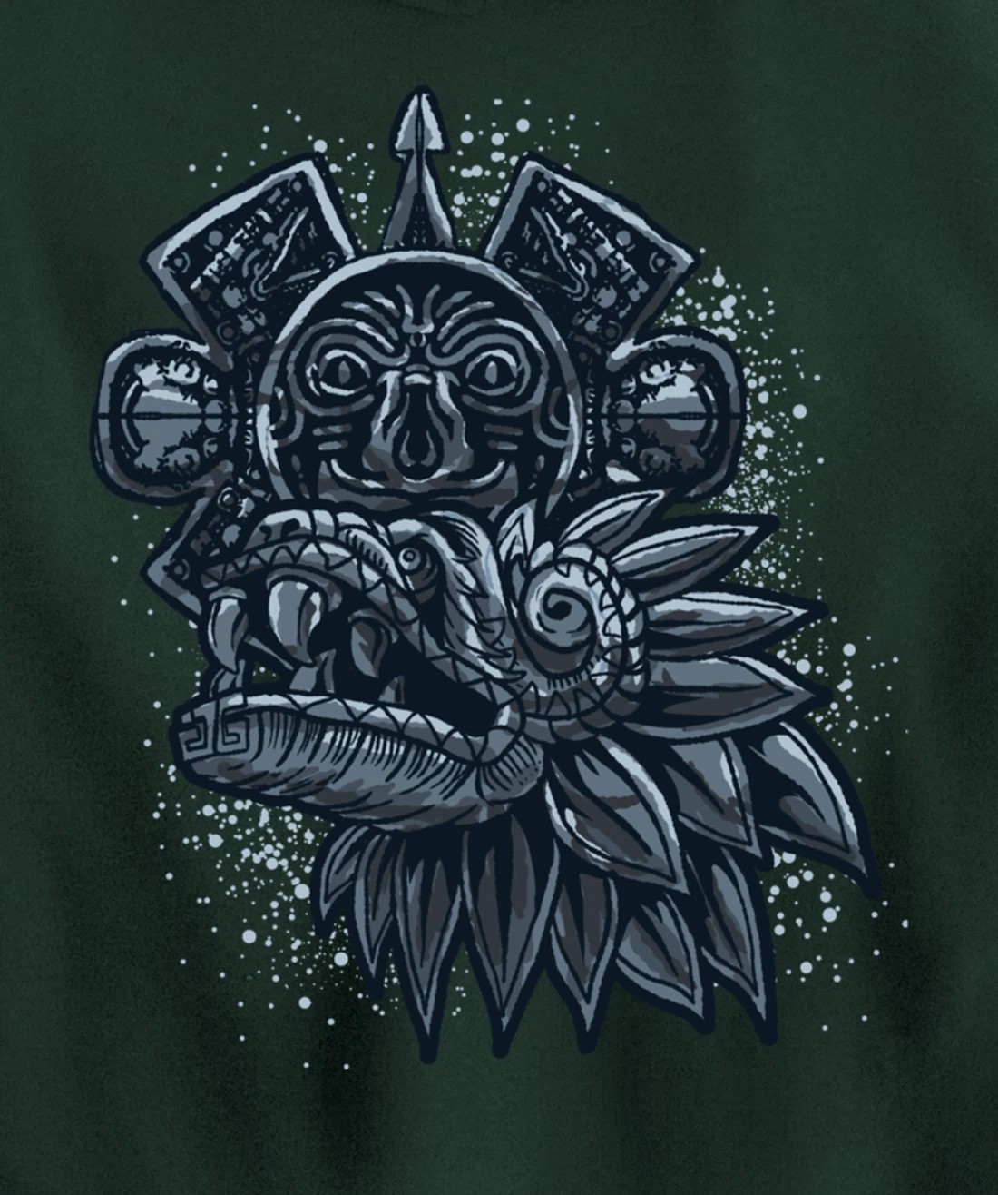 Aztec God Quetzalcoatl Cool Snake Dragon Inca Maya Gift Idea Pullover Hoodie