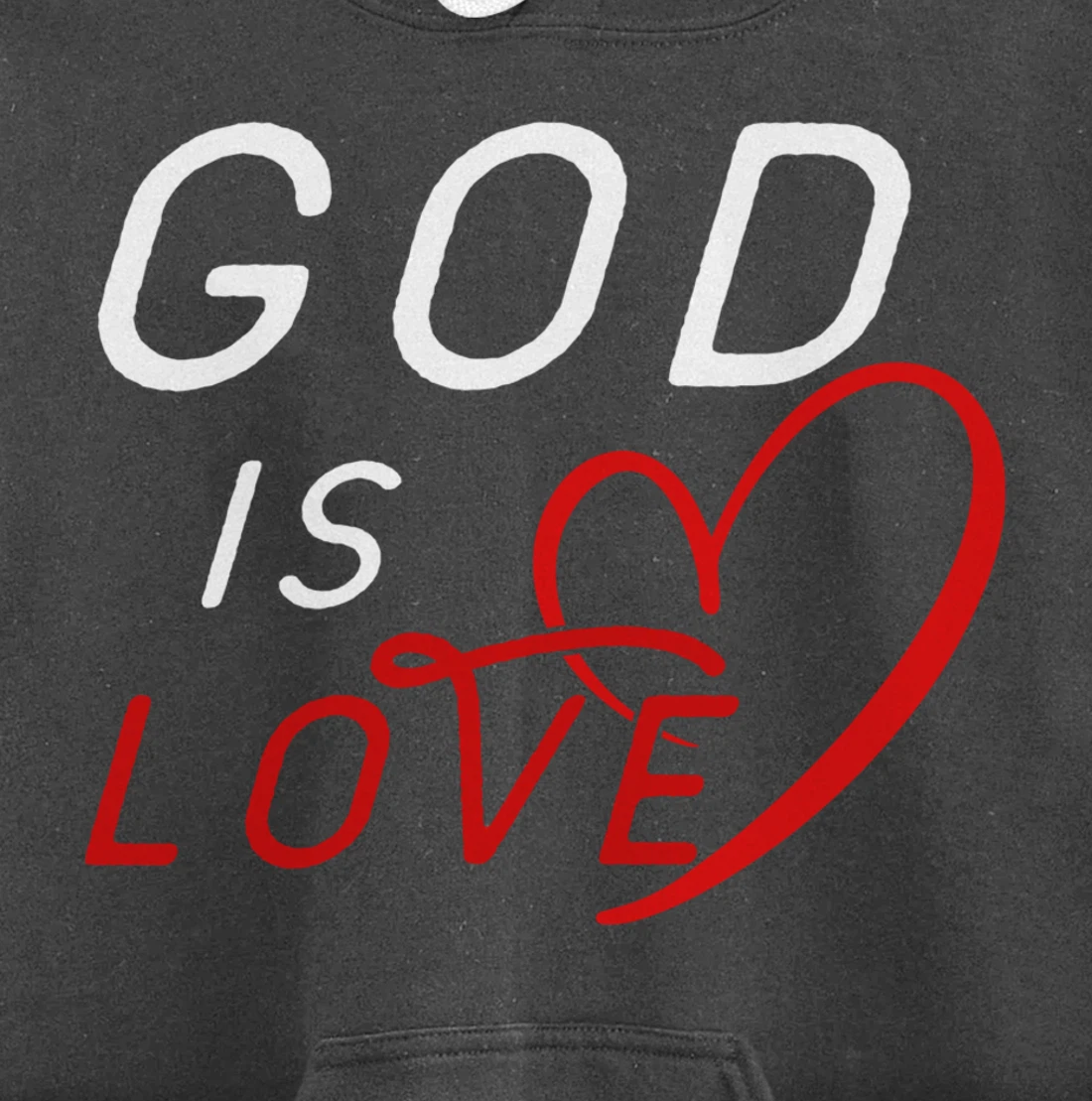 God is Love By Berts Pullover Hoodie