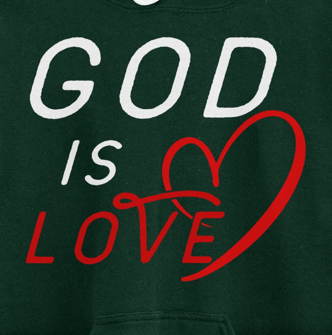 God is Love By Berts Pullover Hoodie