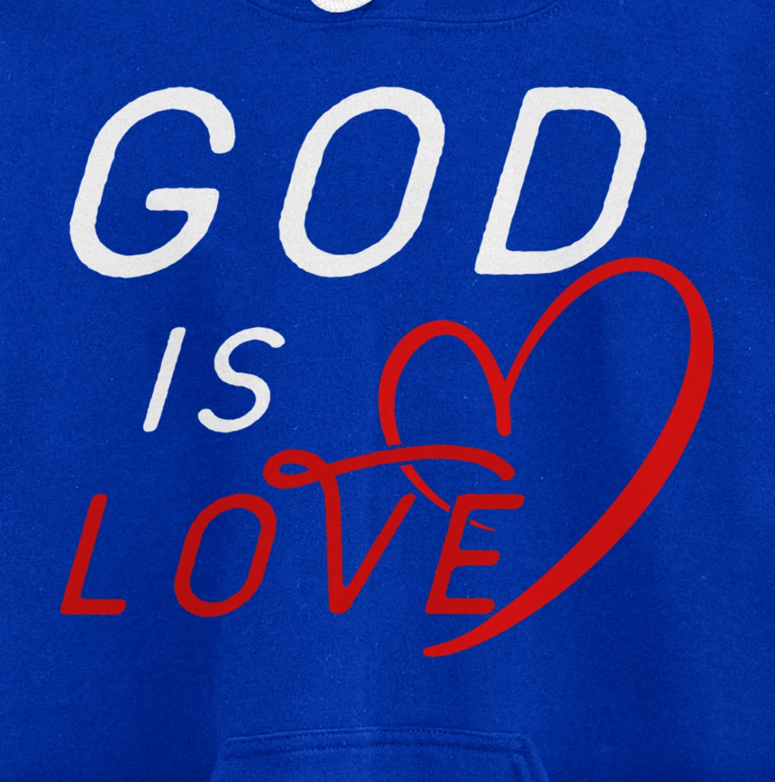 God is Love By Berts Pullover Hoodie
