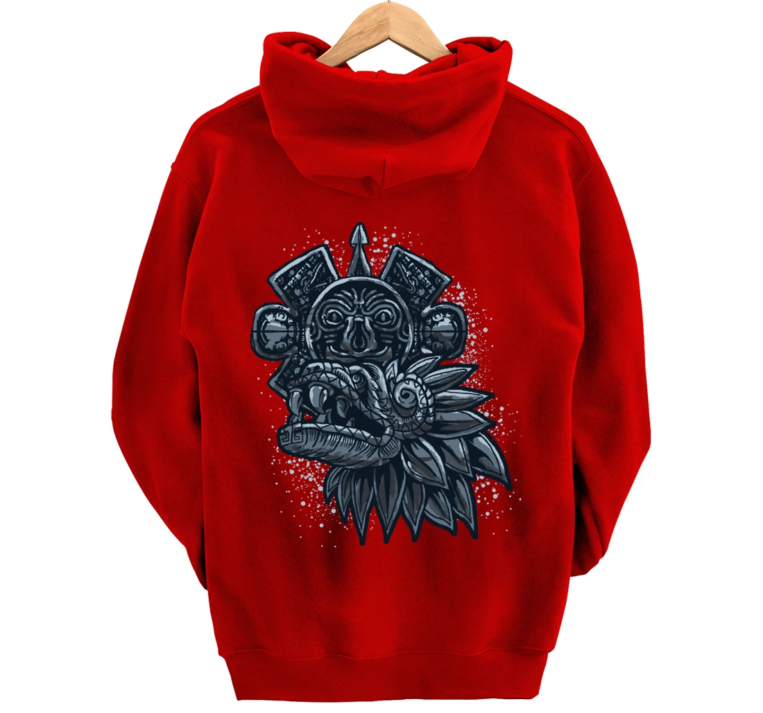 Aztec God Quetzalcoatl Cool Snake Dragon Inca Maya Gift Idea Pullover Hoodie
