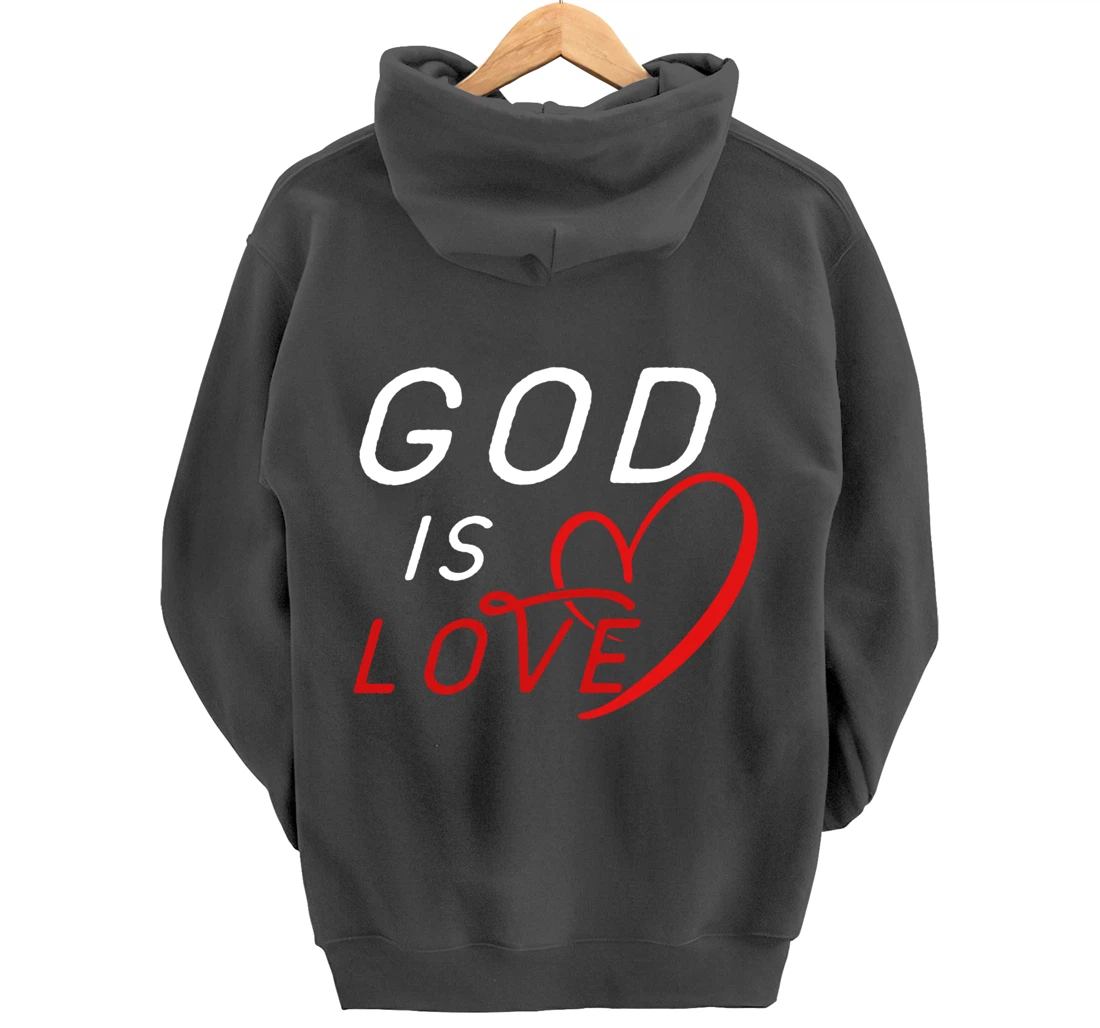 God is Love By Berts Pullover Hoodie
