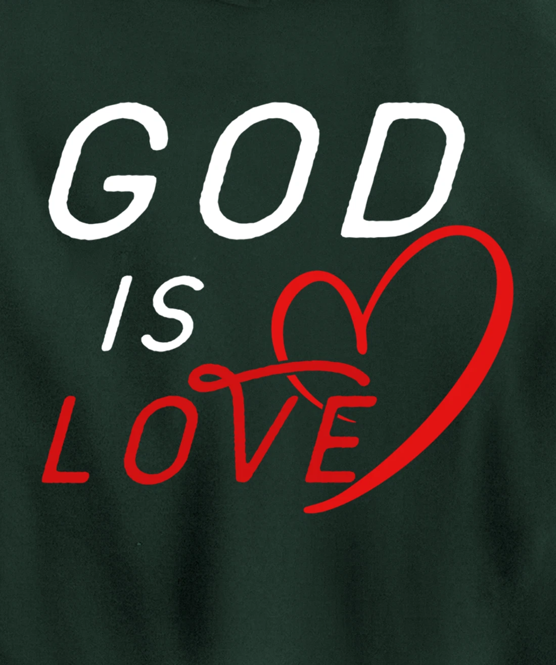 God is Love By Berts Pullover Hoodie