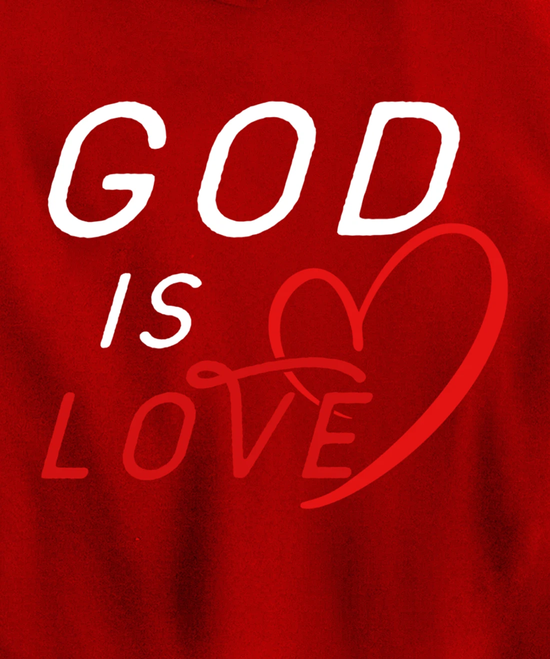 God is Love By Berts Pullover Hoodie