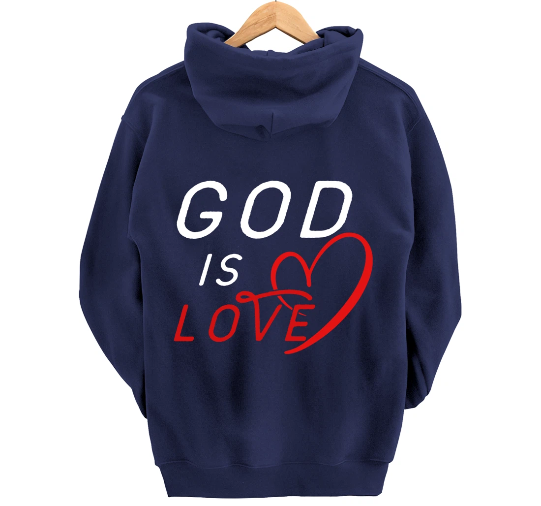 God is Love By Berts Pullover Hoodie