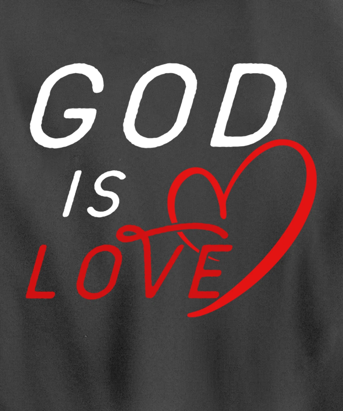 God is Love By Berts Pullover Hoodie