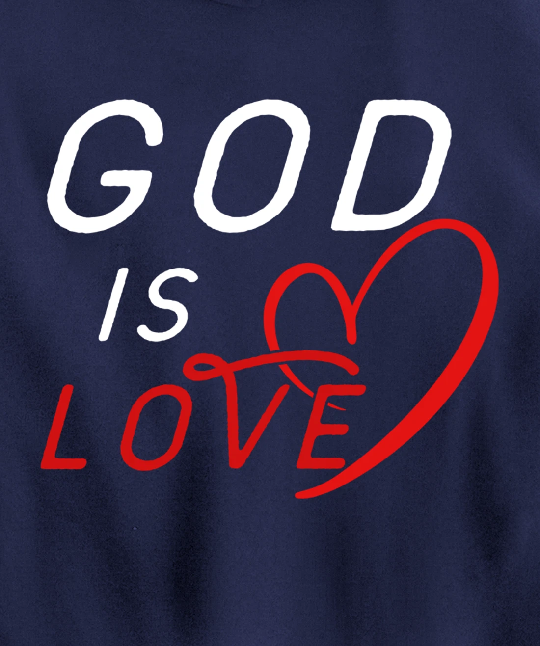 God is Love By Berts Pullover Hoodie