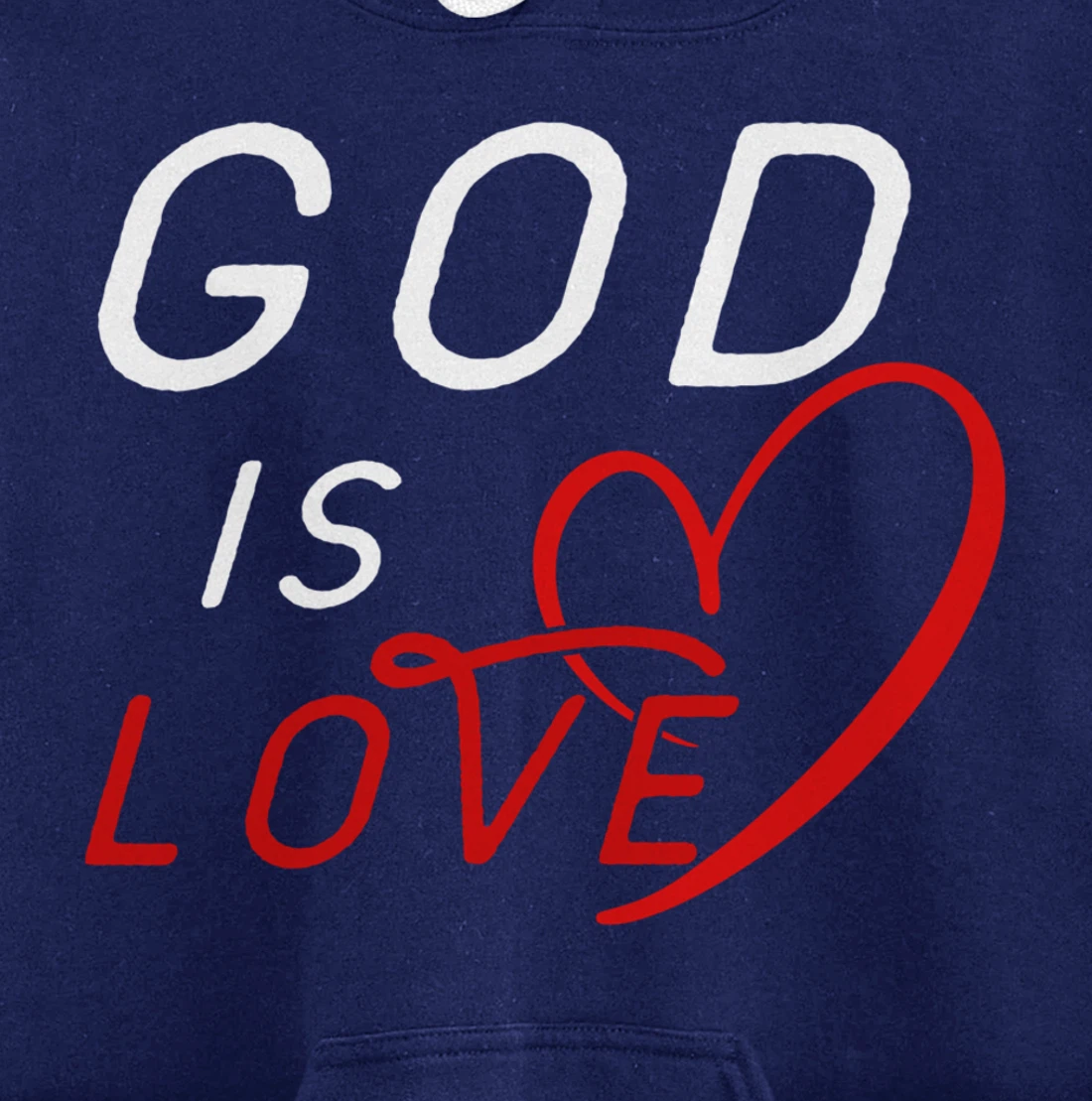 God is Love By Berts Pullover Hoodie