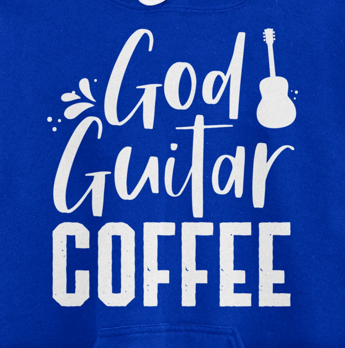 God Guitar Coffee Jesus Lover Christian Guitar Player Outfit Pullover Hoodie